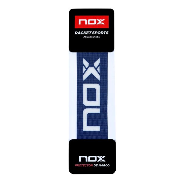 Protectores Nox Azul Logo Blanco Rugoso