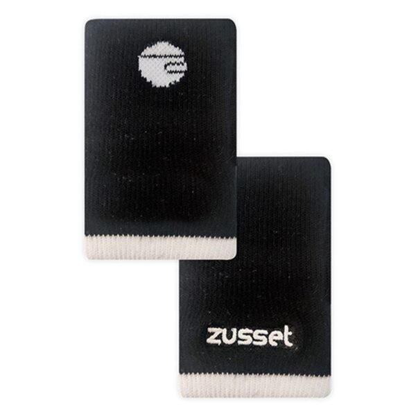 Muñequera Larga Zusset Negro Blanco