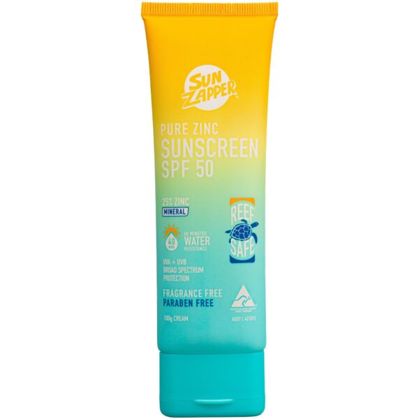 PURE ZINC Sunscreen SPF50 100g (25% Zinc, Cream)